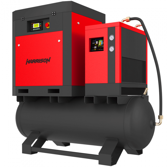 Винтовой компрессор с ременным приводом Harrison HRS-941300TD3 - 10 бар (IP54)