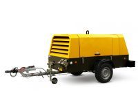 Винтовой компрессор Atmos PDP 33-14 (на шасси, рег. высота, с тормозами)