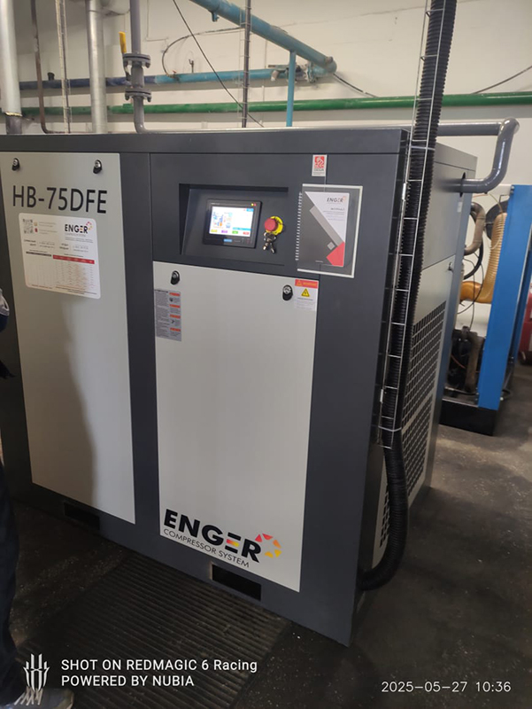 Винтовой компрессор "Enger" HB-75DFE 10 для ООО "Третьяковский Маслосырзавод"